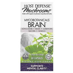 Натуральна добавка Host Defense MycoBotanicals Brain 60 капсул - мініатюра 2