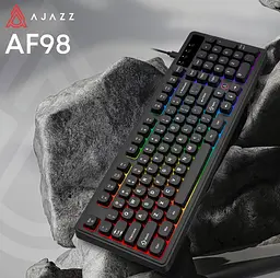 Провідна ігрова клавіатура Ajazz AF-B-98 USB Black - мініатюра 4