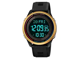 Чоловічий наручний годинник 2348BKGD Black-Gold Skmei acs0029989 - мініатюра 3