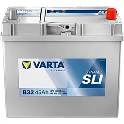 Автомобільний акумулятор Varta Blue Dynamic/SLI 45Ah ASIA Ев -/+ 330EN без нижн. бурт B32