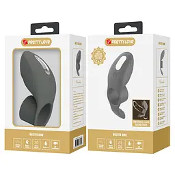 Ерекційне кільце - Pretty Love Master Ring Cock Ring Black - мініатюра 2