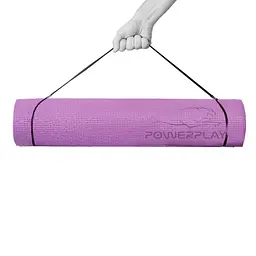 Килимок для йоги та фітнесу Power Play 4010 173 x 61 x 0.6 см, Lavender