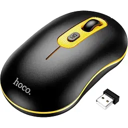 Бездротова миша Hoco GM21 Platinum 2.4G Business Wireless Mouse Black Yellow