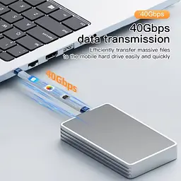 Кабель Type-C to USB-C для MacBook iPad Samsung 240 W USB4 40 Gbps - миниатюра 4