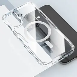 TPU чохол Nillkin Nature Pro Magnetic для Apple iPhone 16 Plus (6.7) Безбарвний (прозорий) - мініатюра 6