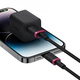 Кабель Baseus Dura Series Fast Charging Lightning 2.4A (2m) black/red (P10377801U01-03) - мініатюра 5