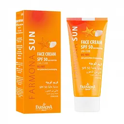 Сонцезахисний знежирений крем для обличчя SPF 50 Farmona Sun 50 мл