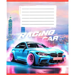 Зошит учнівський "Авто в диму" 036-580051L-4 у лінію 36 аркушів (959057)