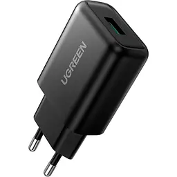 Мережевий зарядний пристрій Ugreen CD122 18W QC3.0 USB Fast Charger 3A Black [70273] [99256]