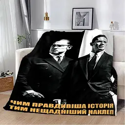 Плед плюшевий на ліжко 3D мотиваційний Правдива історія 160х200 см