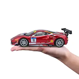 Автомодель Bburago Ferrari 488 Challenge 1:24 червоно-чорна (18-26308) - мініатюра 9