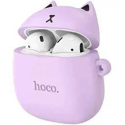 Навушники Hoco TWS EW45 True wireless stereo headset Lilac Cat бездротові