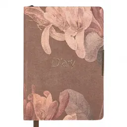 Щоденник діловий Leo Planner 2027 Bloom А5 твердий 368 сторінок коричневий (252766)
