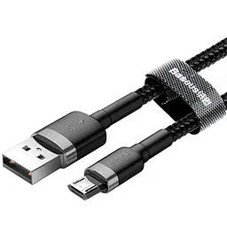 Кабель Baseus Cafule Cable USB to MicroUSB 2.4A 1m CAMKLF-BG1 Black