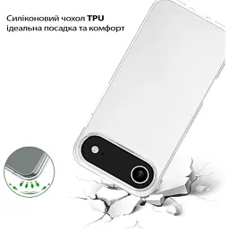 Чохол до мобільного телефона BeCover Apple iPhone 17 Air Transparent (713759) - мініатюра 3