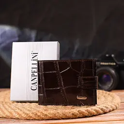 Чоловічий шкіряний гаманець Canpellini 11х8,3х1 см acs0025066 - мініатюра 9