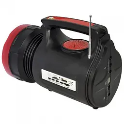 Переносний ліхтар прожектор Yajia YJ-2890 з ручкою 10W ліхтарик з радіо та Power bank на акумуляторі - мініатюра 2