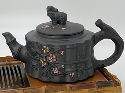 Чайник глиняний 700 мл Процвітання (темний)