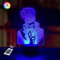 Нічник-світильник 3D Годжо Сатору 4 3DTOYSLAMP 19х16 см osv0001794