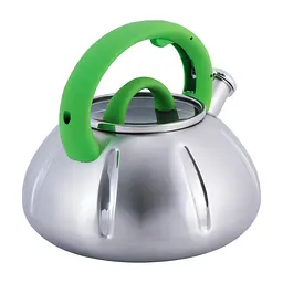 Чайник зі свистком Kamille KM-0671 3л зелений - мініатюра 4