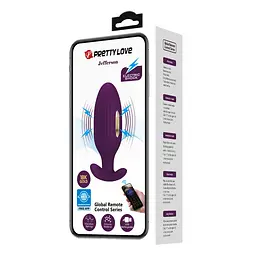 Анальна пробка PRETTY LOVE Jefferson, 12 vibration functions 3 electric shock functions PRETTY LOVE BI-040083HP-1 101650 - мініатюра 4