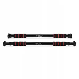 Турнік розсувний 4FIZJO Basic 61.5-100 см Black/Red (P-5905973402712) - мініатюра 8