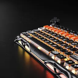 Клавіатура GravaStar Mercury K1 Pro 80keys Kailh Speedy Mint BT/WL/USB RGB CyberFlare (GSK1PRO_BO_BLK) - мініатюра 15