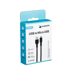 Кабель FLEX USB - Micro USB 2.4A 1m (GF-AM13BK) Чорний - мініатюра 3