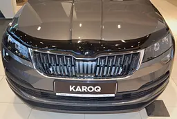 Дефлектор капоту мухобійка для SKODA Karoq 2017-