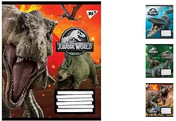 
Зошити учнівські 60 аркушів лінія. YES Jurassic World. Genetic failure, зошит дя записів 10 шт. в упаковці