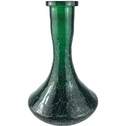 Колба для кальяну Craft Ефект битого скла Зелена