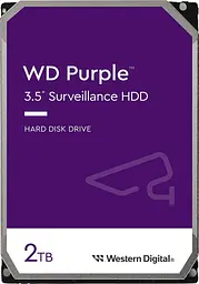 Жорсткий диск Western Digital 3.5 SATA 2.0TB Purple 5400rpm 64MB (WD23PURZ)