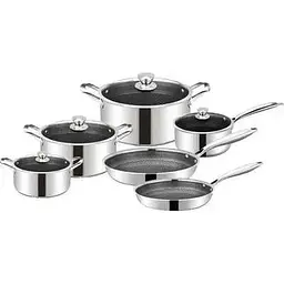 Набір посуду Cheffinger cf-ps1010 антипригарне покриття нержавіюча сталь 10 предметів