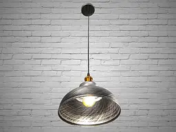 Світильник підвісний Diasha 6858-300-BK-SV Loft 111 см, E27, 40W, металевий, стильний дизайн - мініатюра 3