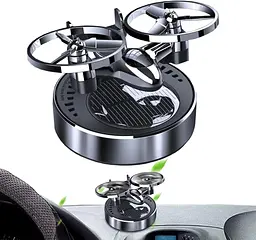Ароматизатор автомобільний Дрон X3 на сонячній батареї Silver (Океан)
