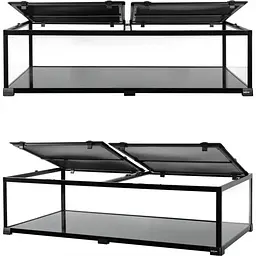 Тераріум Repti-Zoo Super Vision 360 120x45x45 см (RKE1204545) - скляний тераріум для рептилій та амфібій - мініатюра 3