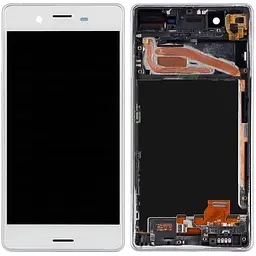 Дисплей Sony F5121 Xperia X /F5122 білий, PRC, з рамкою