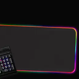 Ігрова поверхня (килимок) STAND JD-S8 з БЗП 15W LED+RGB (780*300*4mm) Black - мініатюра 4