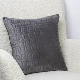 Наволочка декоративна ТЕП Velour Мозаїка 45х45 см сірий (2-05175_36297) - мініатюра 4