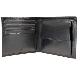 Портмоне чоловіче шкіряне Semi Line RFID Black (P8267-0) - мініатюра 3