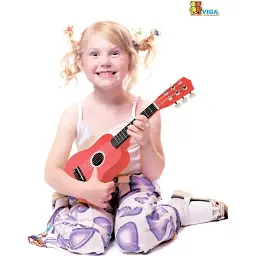 Музична іграшка Viga Toys Гітара червона (50691) - мініатюра 3