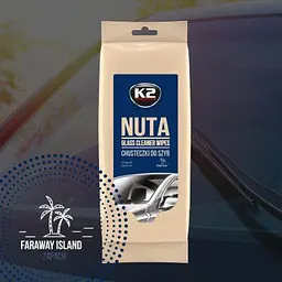 Серветки вологі для очищення скла K2 Nuta Wipes 20х18 см (K500) 24 шт - мініатюра 2