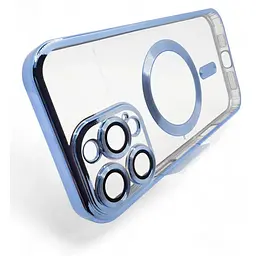Чохол-накладка BeCover TPU Chrome Case (MagSafe) для Apple iPhone 16 Pro Max Sierra Blue (712087) - мініатюра 4