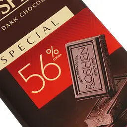 Шоколад Roshen Special чорний 56% 85 г (861861) - мініатюра 3