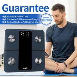 Ваги Vitafit Smart для ванної для ваги тіла, висока точність, зневоднені ваги Professional Factory З 2001 року, App Sync 13 - мініатюра 6