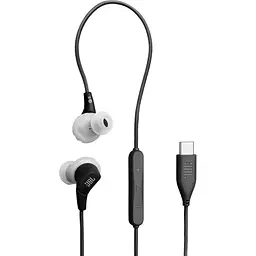 Навушники JBL стереогарнітура спортивні Endurance Run 3 Wired USB-C чорні