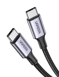Кабель UGREEN US316 USB-C to USB-C 100W QC4.0 PD3.0 5A 3m Black (90120) - мініатюра 2