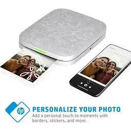 Портативний фотопринтер HP Sprocket 3x4 Silver (HPISP3X4W) [141276] - мініатюра 5