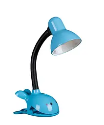 Настільна лампа офісна Splendid Ray NSM-990, E27, 40W, блакитна/чорна, регульована висота, сучасний стиль