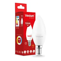 Світлодіодна лампа Vestum C37 8W 3000 K 220V E14 1-VS-1312 - мініатюра 3